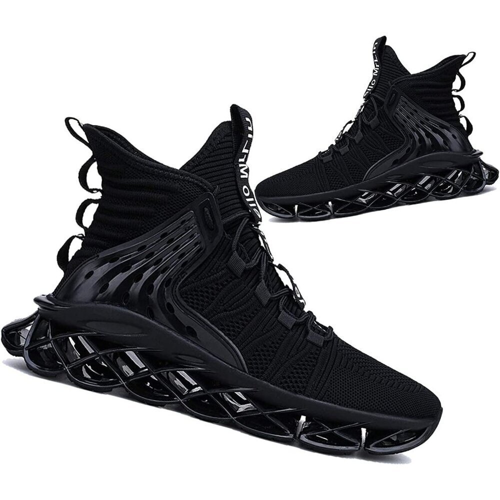 🆕  Mesh Steel Toe Shoes Black&White Men Women Breathable Safety Work Sneakers